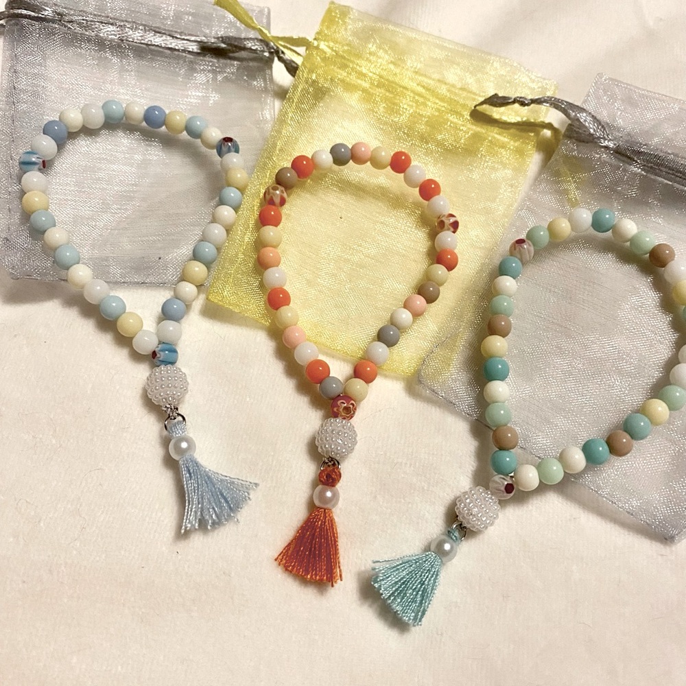 Set of Muslim Prayer Beads, 33 Misbaha, Tisbih beads || set of beads & 3 bags